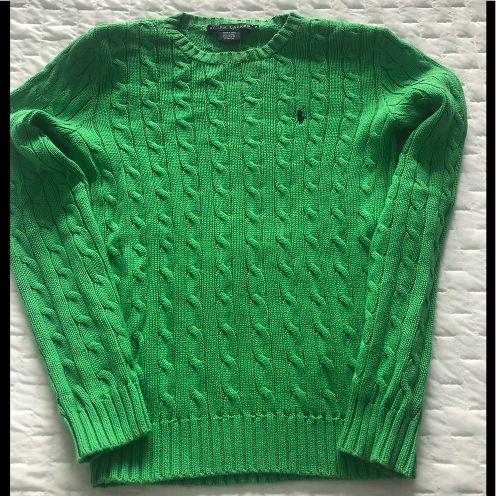 Women’s polo sweater.